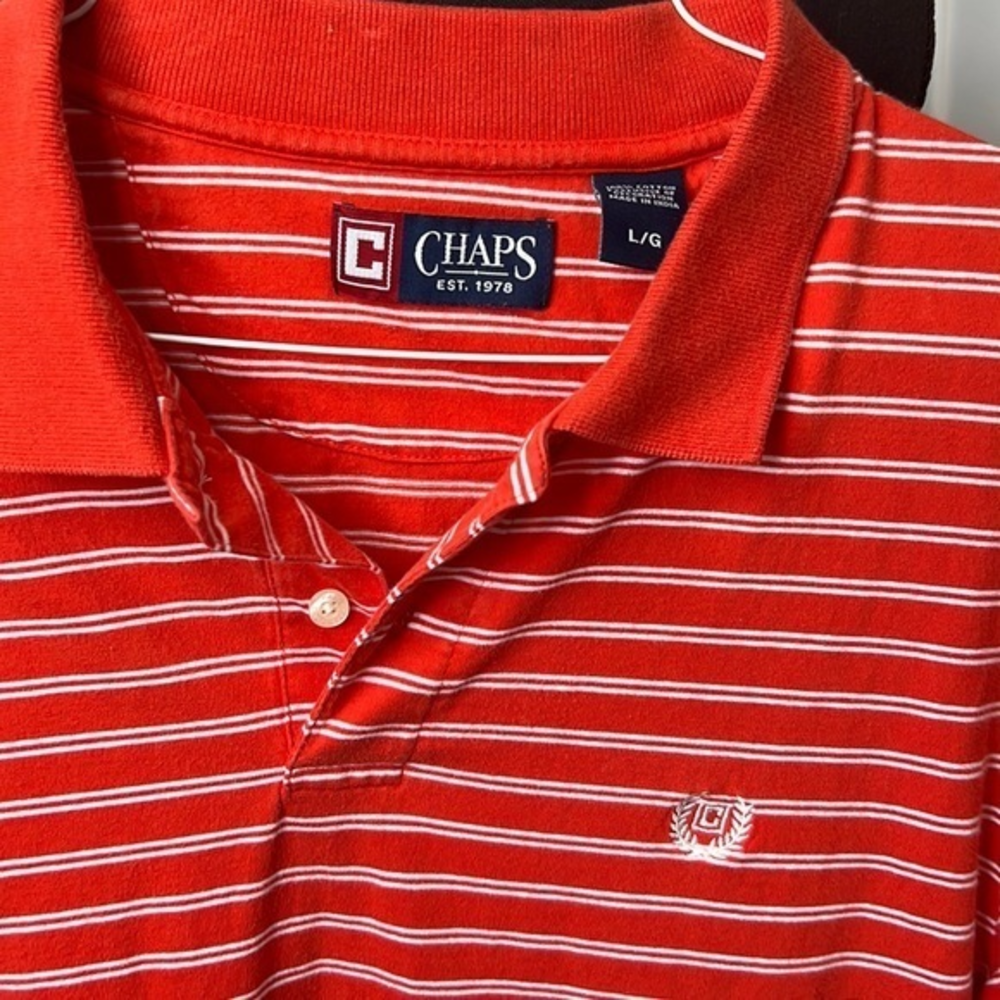 CHAPS MENS SIZE‎ L POLO SHIRT